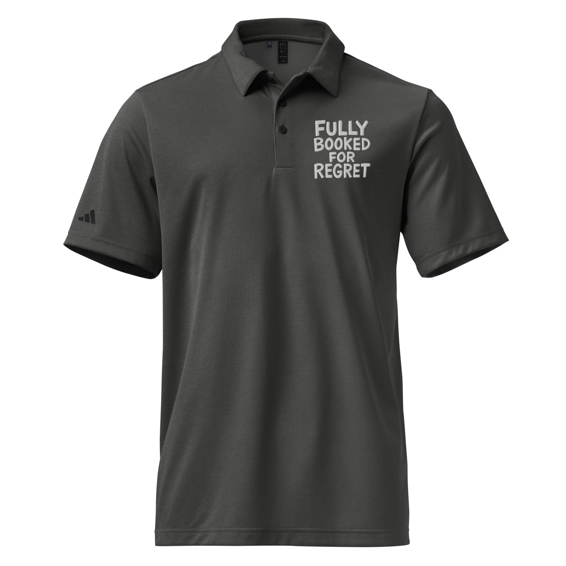 Fully Booked for Regret sarcastic tumbler - black melange, front view
