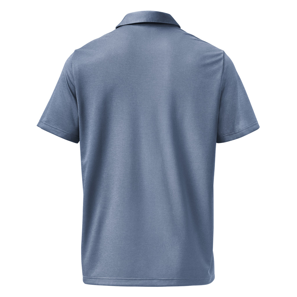 Climbing the Corporate Ladder... Sideways sarcastic t-shirt - collegiate royal melange, back view