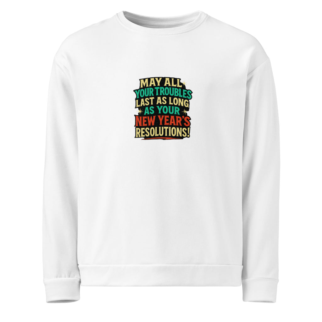 PureSarcasm sarcastic sweatshirt - unisex white, front view