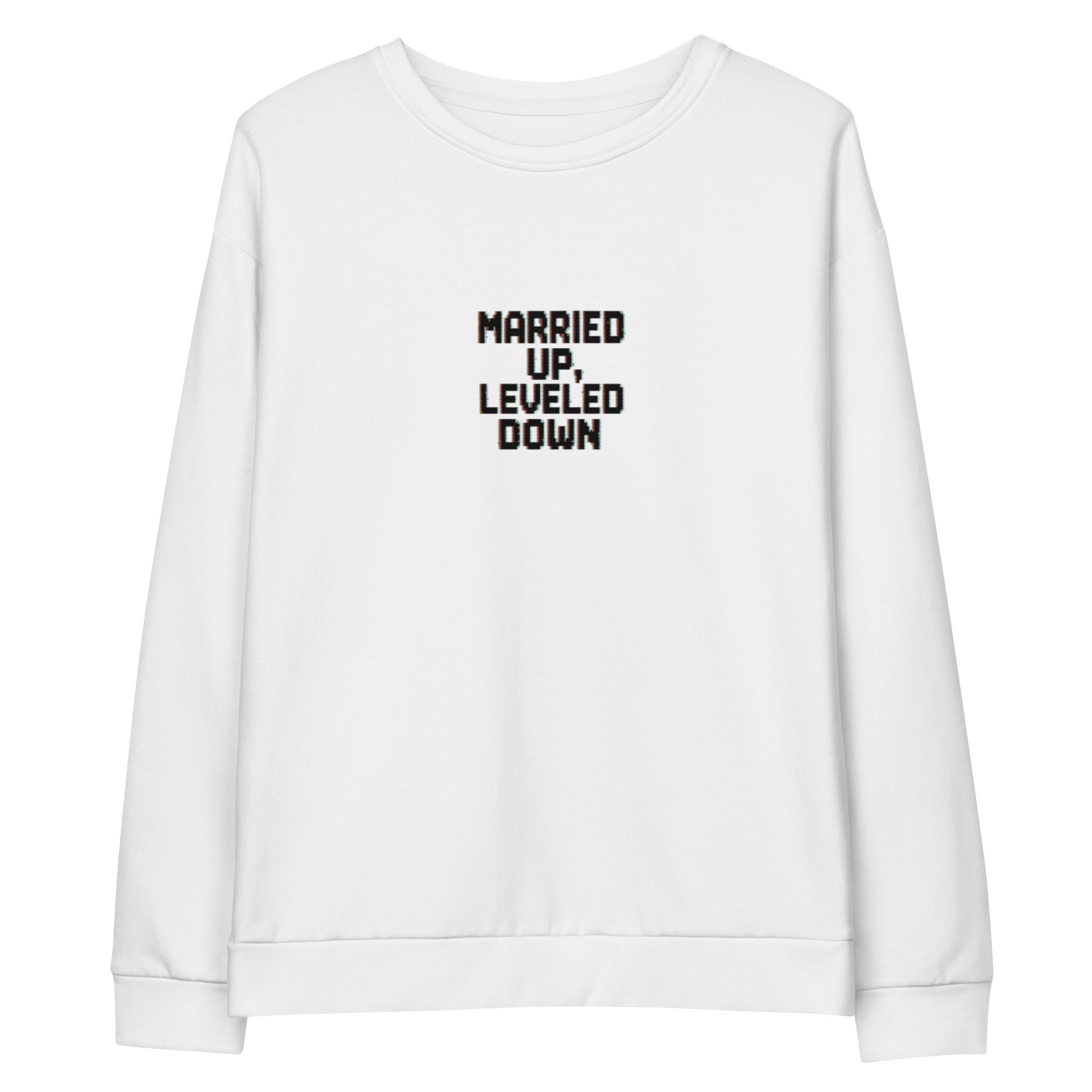 PureSarcasm sarcastic sweatshirt - cotton white, front view
