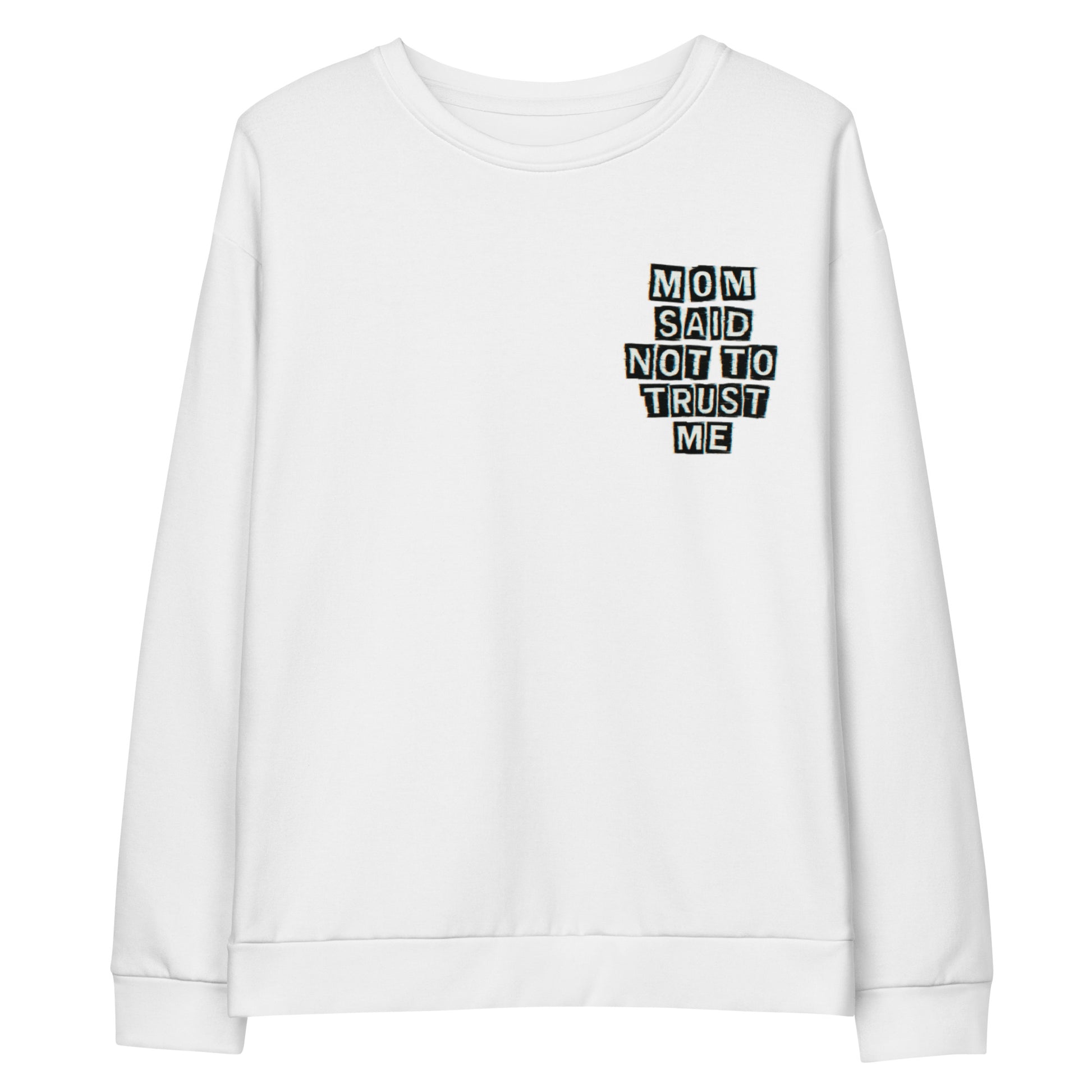 PureSarcasm sarcastic sweatshirt - cotton white, front view