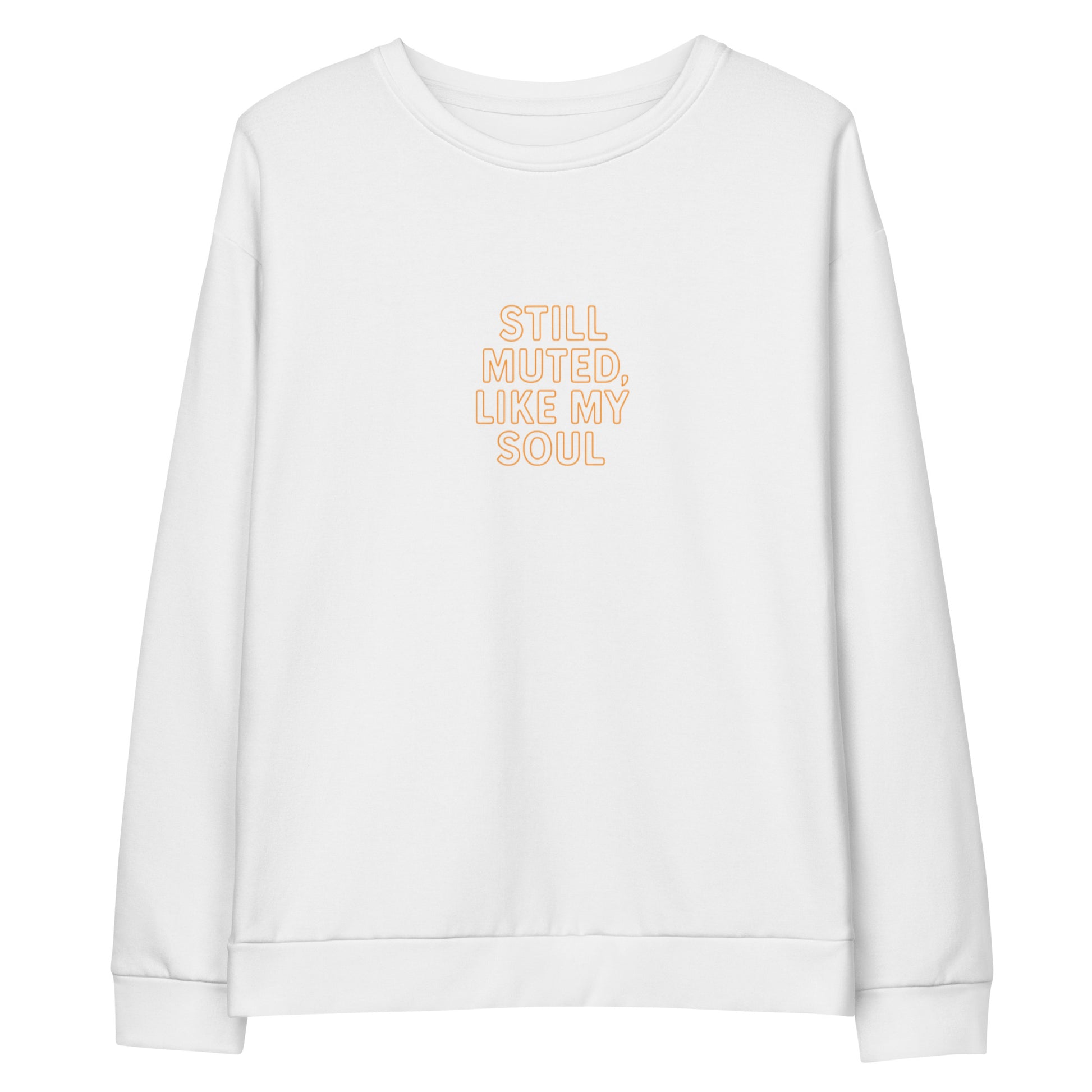 PureSarcasm sarcastic sweatshirt - cotton white, front view