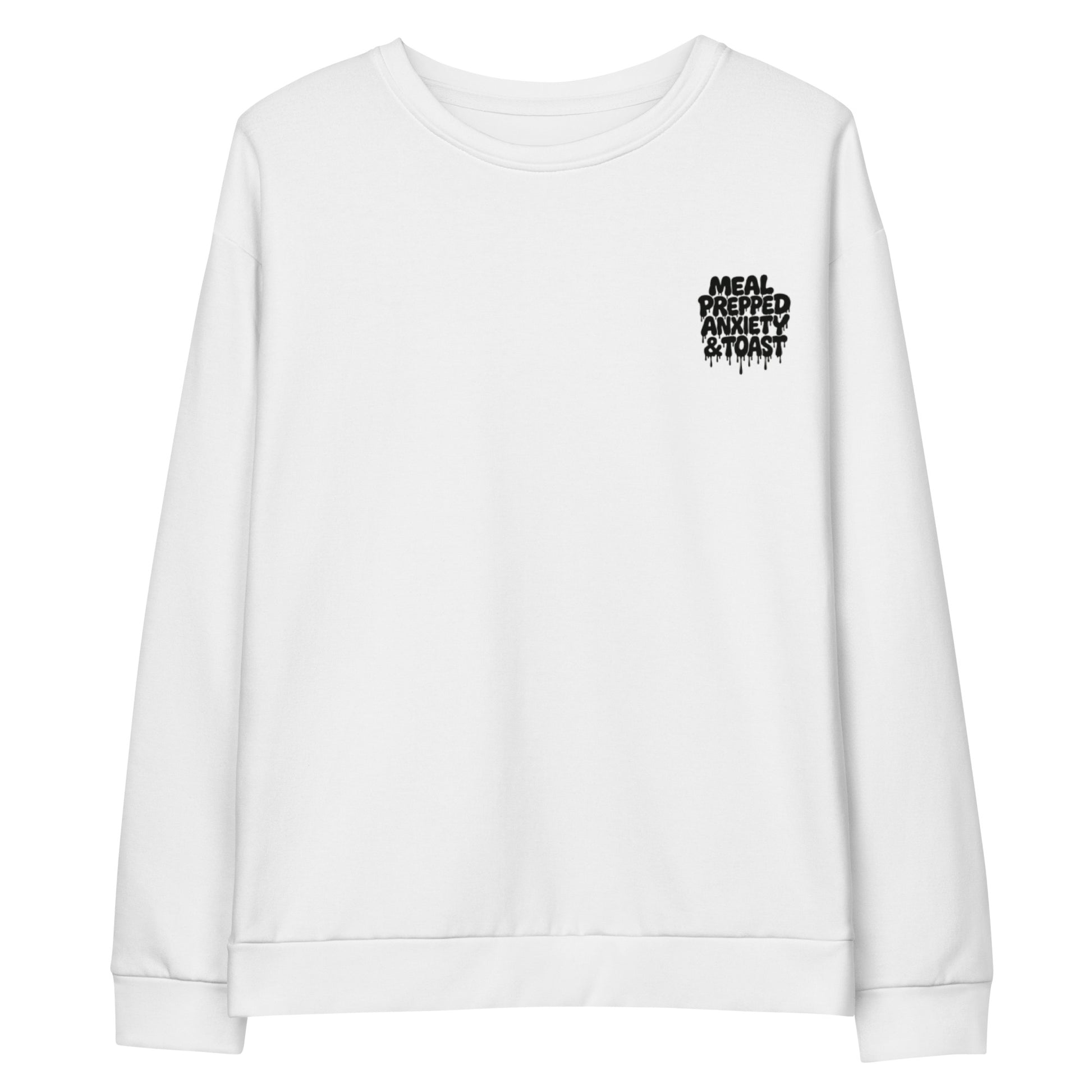 PureSarcasm sarcastic sweatshirt - cotton white, front view