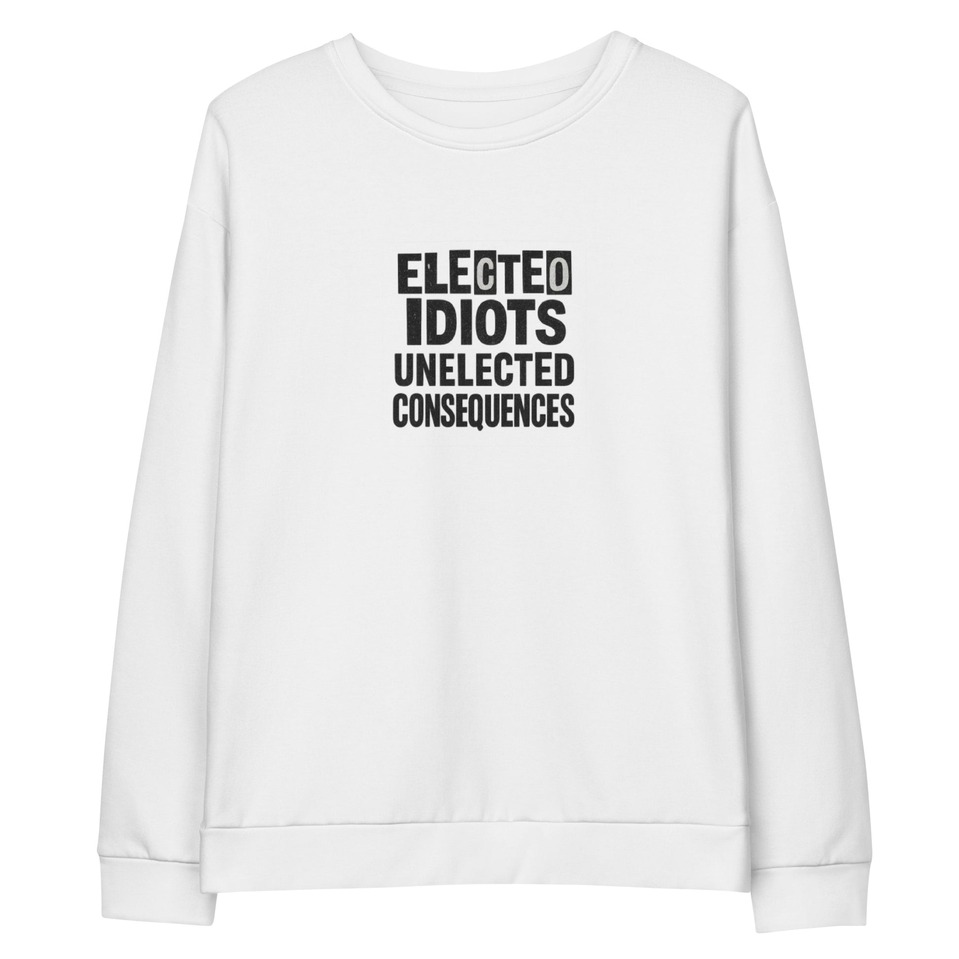 PureSarcasm sarcastic sweatshirt - cotton white, front view