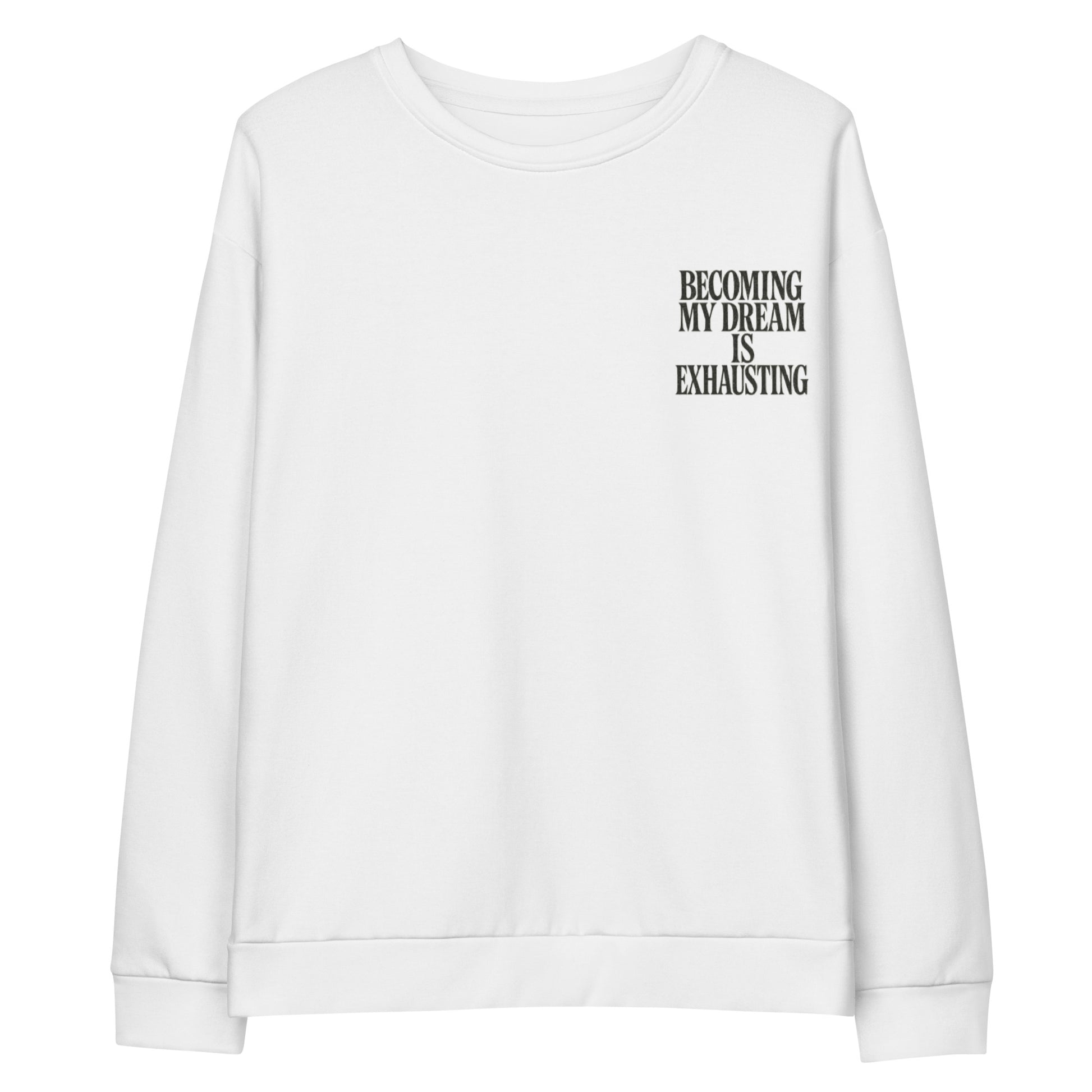 PureSarcasm sarcastic sweatshirt - cotton white, front view