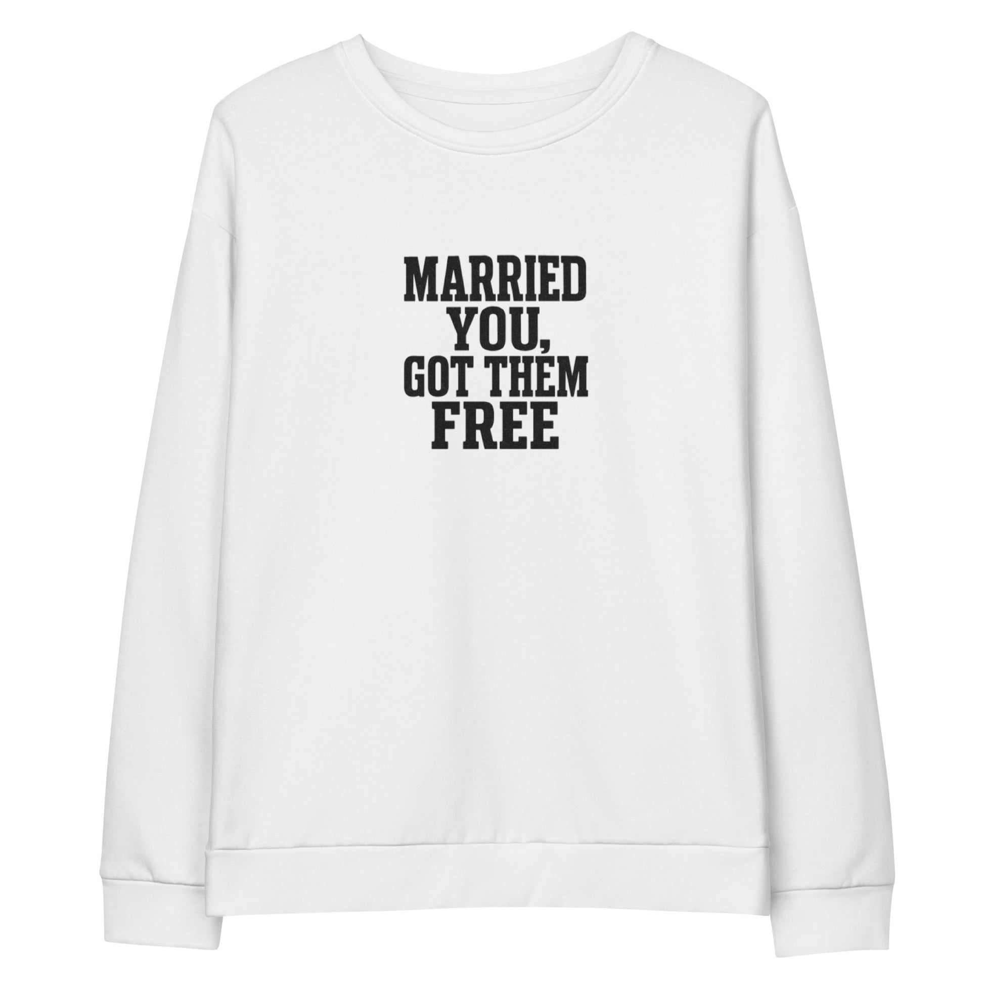 PureSarcasm sarcastic sweatshirt - cotton white, front view