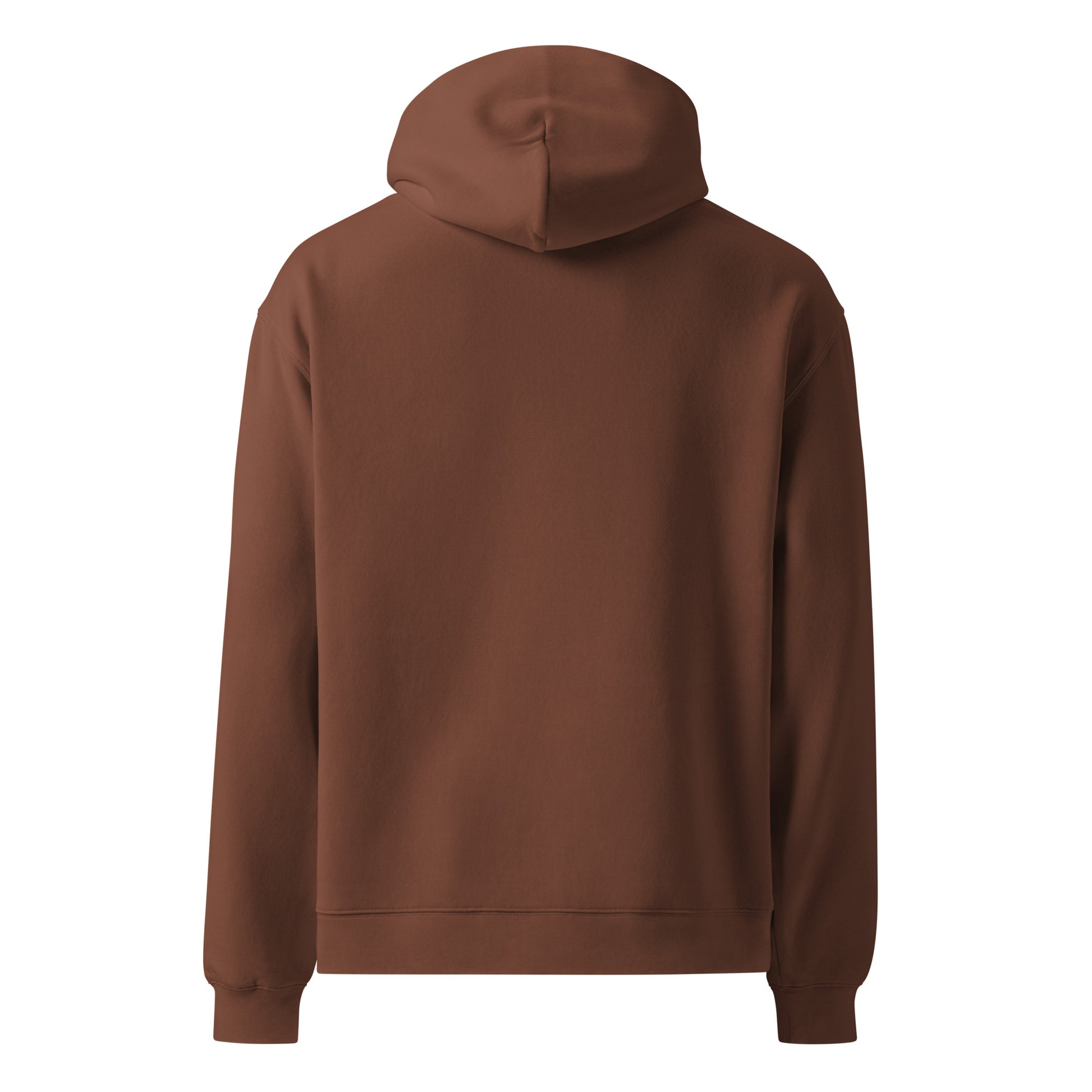 Another Day, Another Breakdown sarcastic hoodie - oversized chestnut, back view