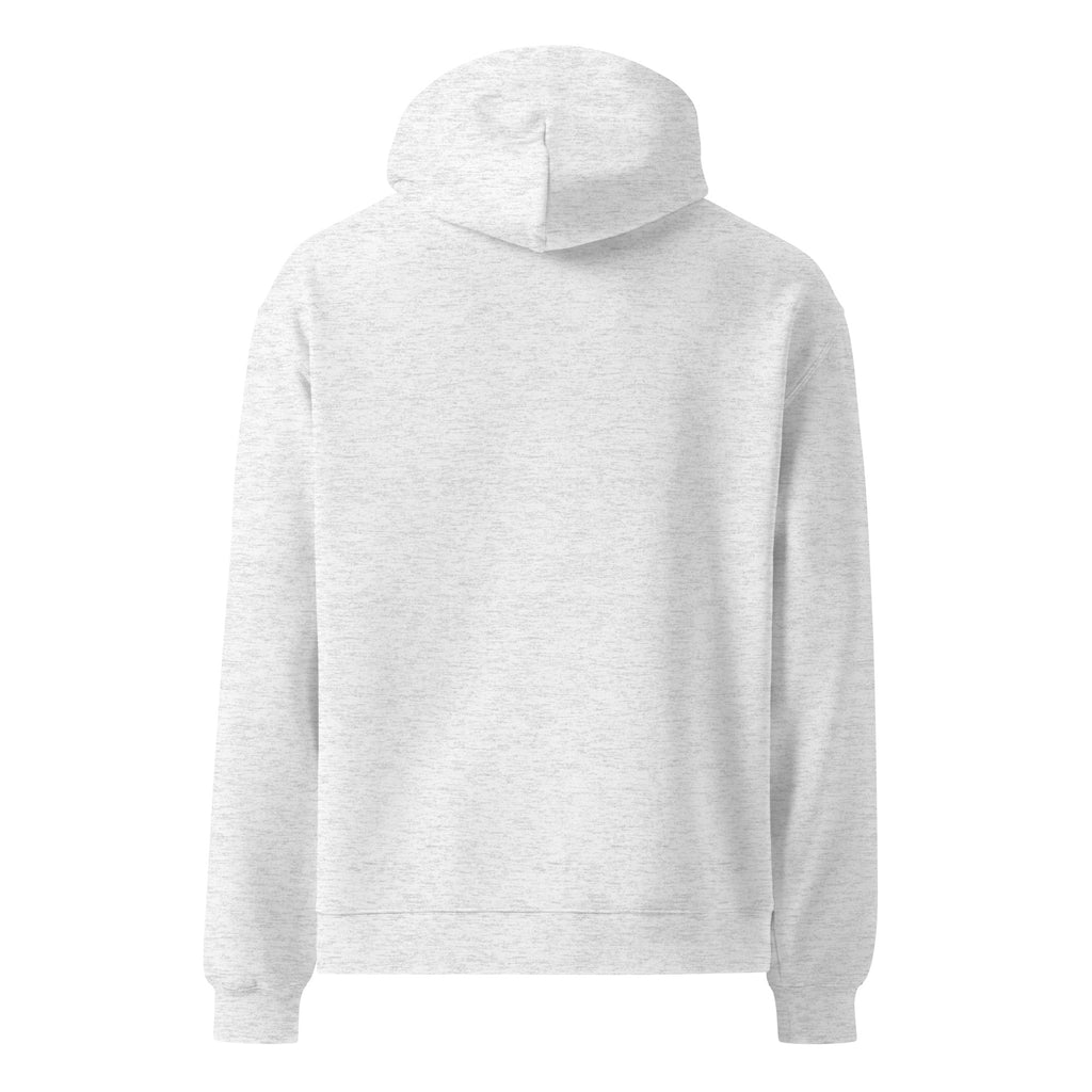 Another Day, Another Breakdown sarcastic hoodie - white heather, back view