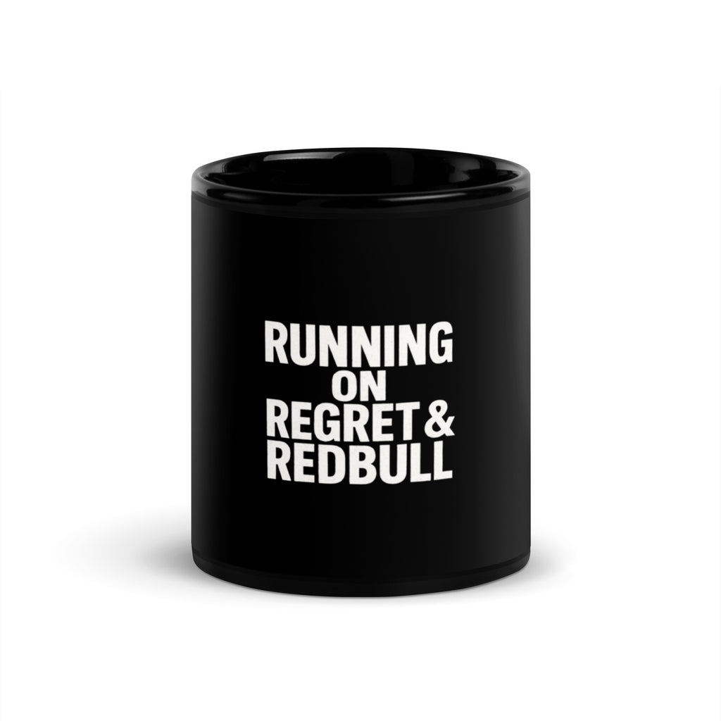 Running on Regret & Redbull sarcastic mug from PureSarcasm
