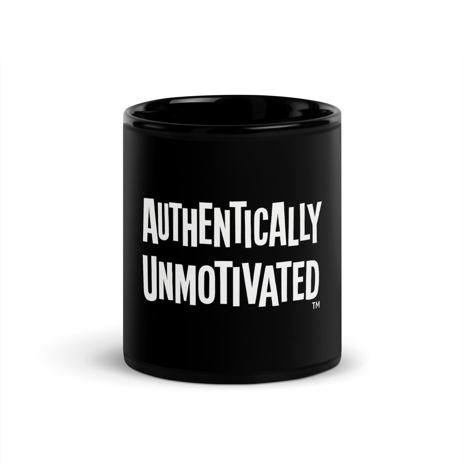 Authentically Unmotivated™ - Sarcastic Mug in Oz - Front View | Sarcastic Mug | PureSarcasm