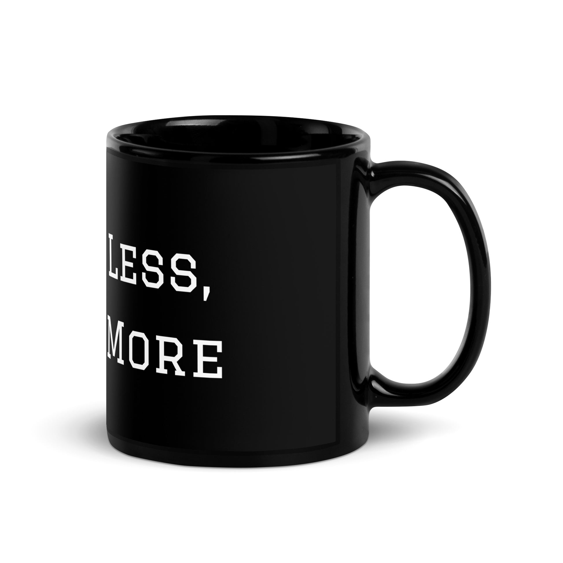 Aspire Less, Stress More - Sarcastic Mug in Oz Handle On - Right Side | Sarcastic Mug | PureSarcasm