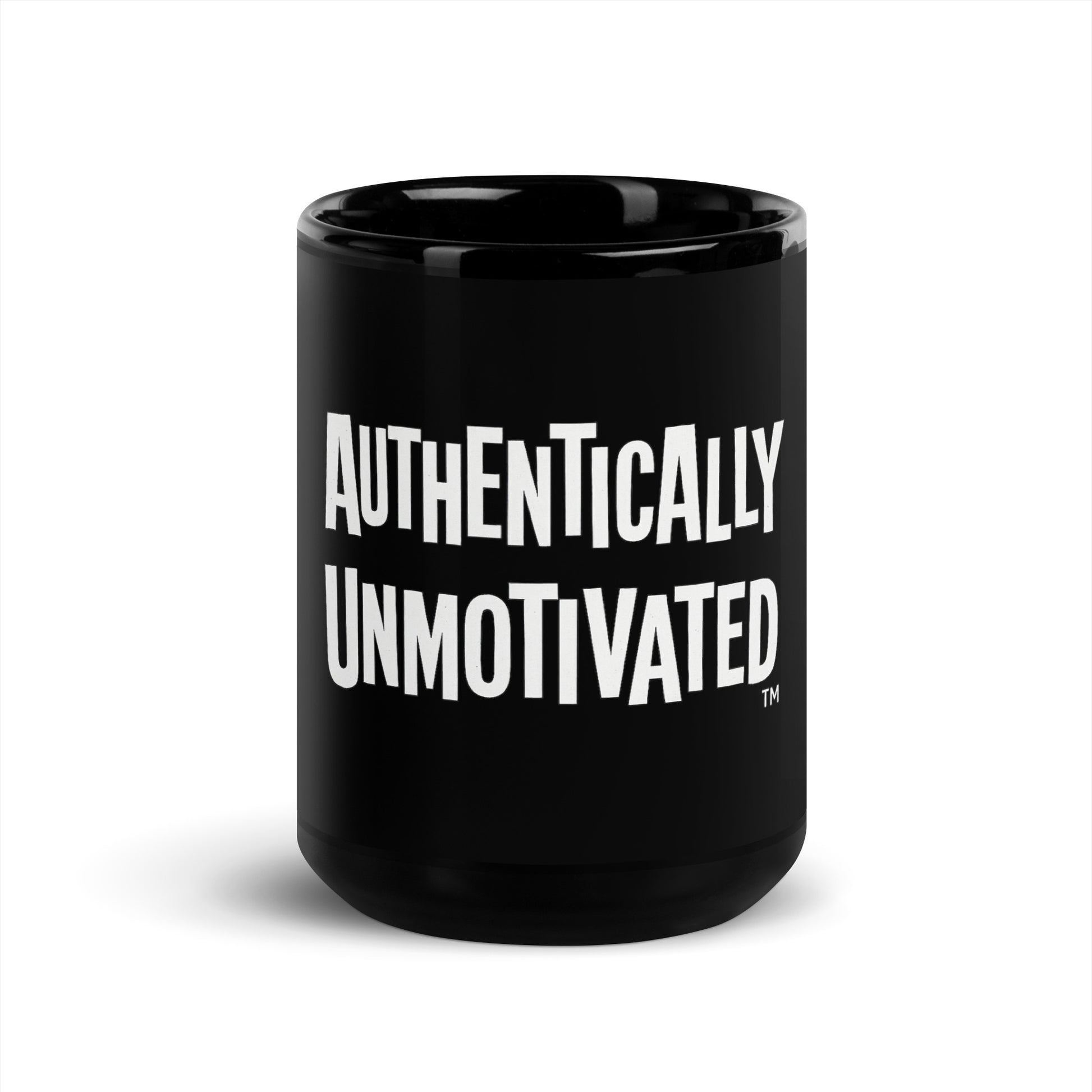 Authentically Unmotivated™ - Sarcastic Mug in Oz - Front View | Sarcastic Mug | PureSarcasm