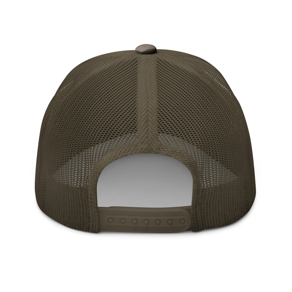 PureSarcasm sarcastic hat - camo olive, back view