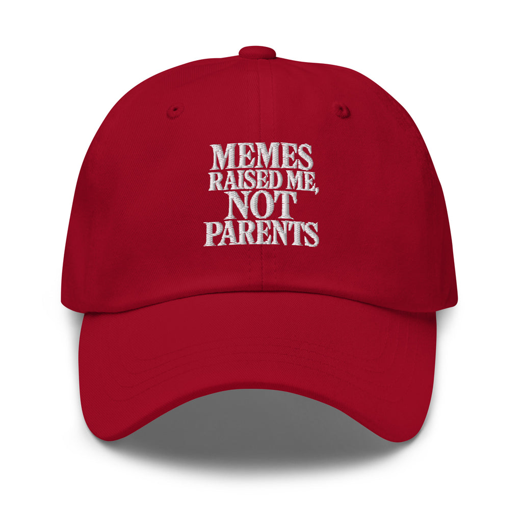 PureSarcasm sarcastic hat - dad cranberry, front view