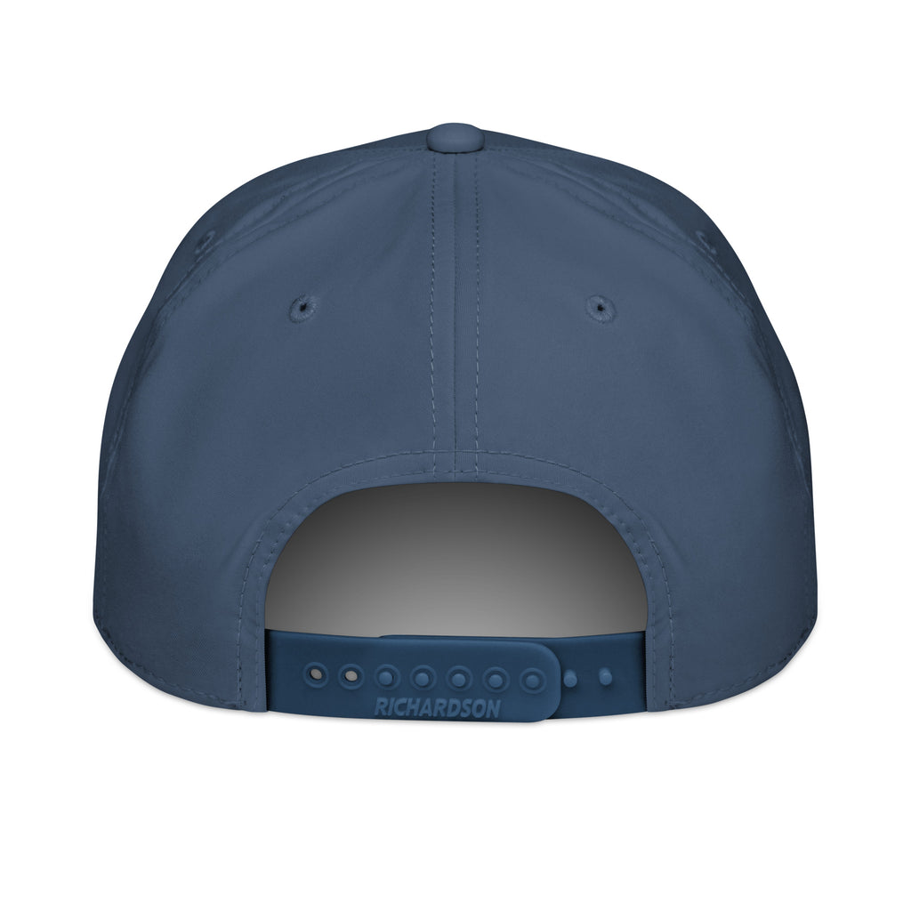 Thrilled for My Next Breakdown sarcastic hat - light blue white, back view