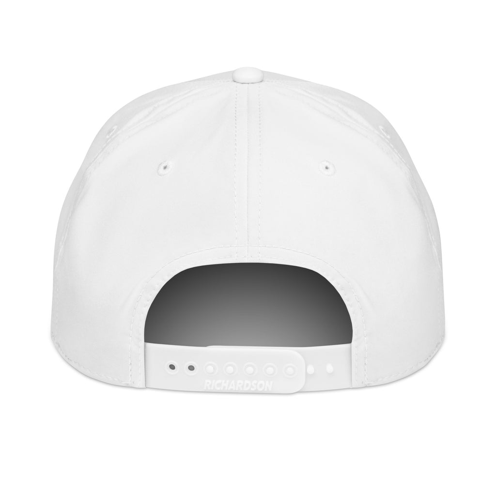 Thrilled for My Next Breakdown sarcastic hat - white black, back view