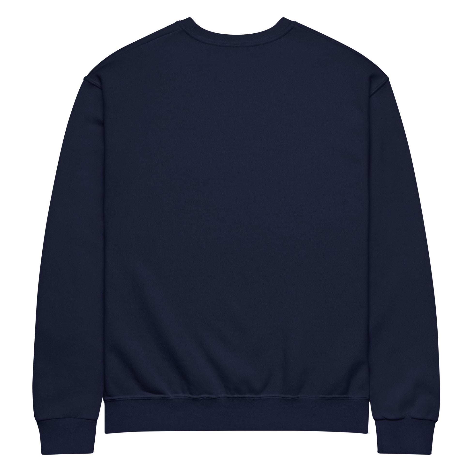I Peak at Lunch sarcastic sweatshirt - navy, back view