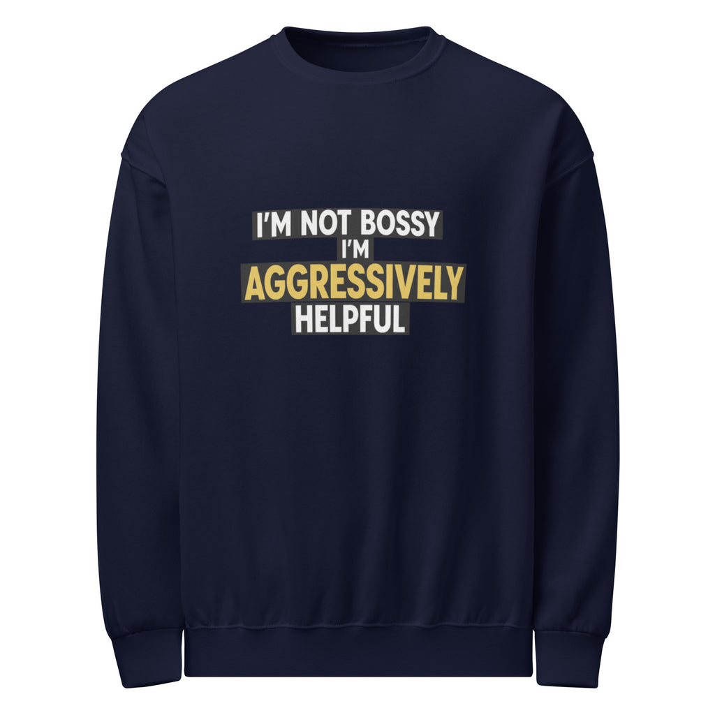PureSarcasm sarcastic sweatshirt - navy, front view