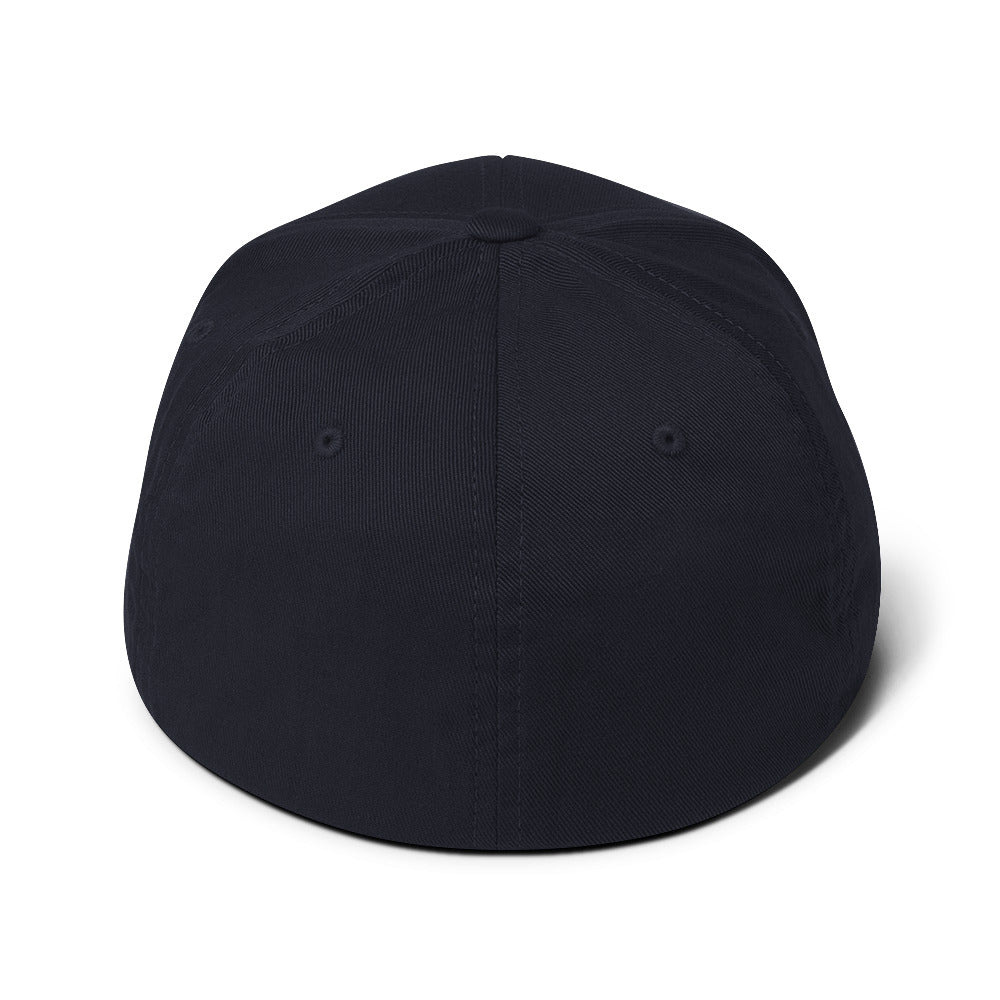 PureSarcasm sarcastic hat - dark navy, back view