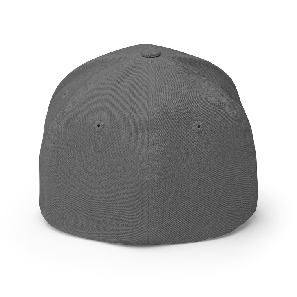 PureSarcasm sarcastic hat - structured grey, back view