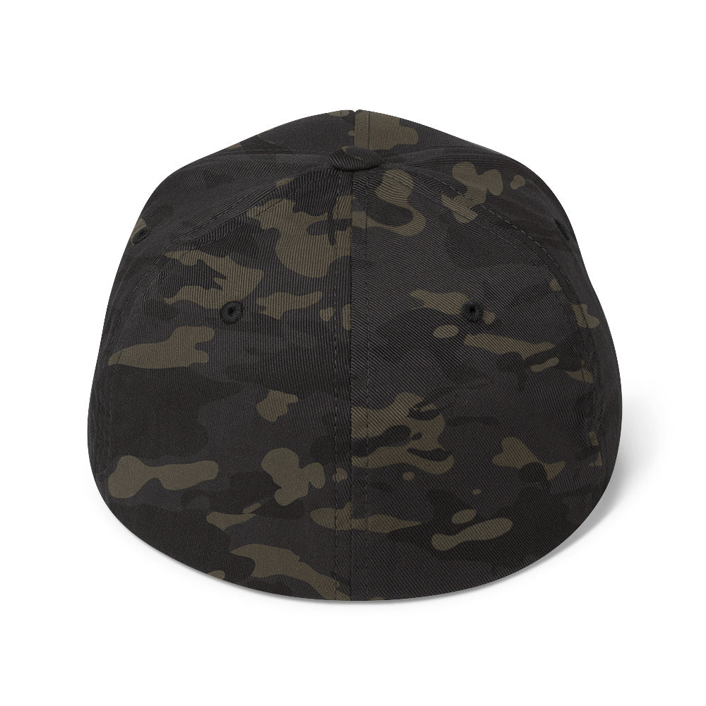 PureSarcasm sarcastic hat - multicam black, back view
