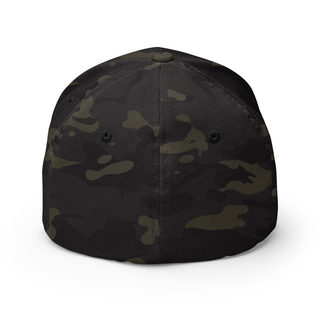 PureSarcasm sarcastic hat - multicam black, back view