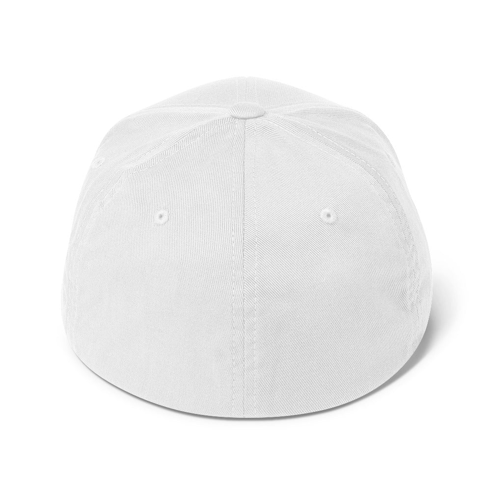 PureSarcasm sarcastic hat - structured white, back view