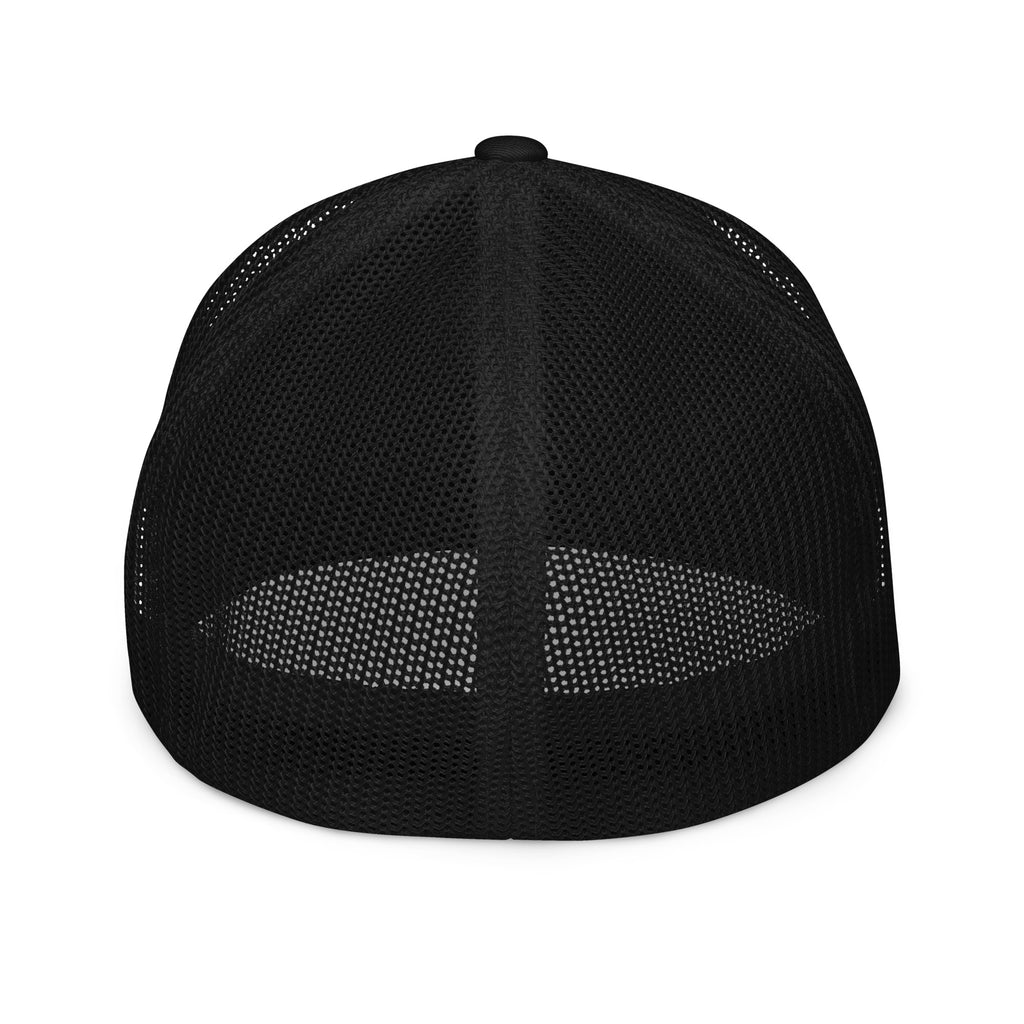 PureSarcasm sarcastic hat - trucker black, back view