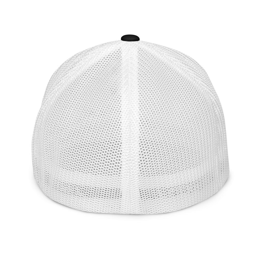 PureSarcasm sarcastic hat - black white, back view