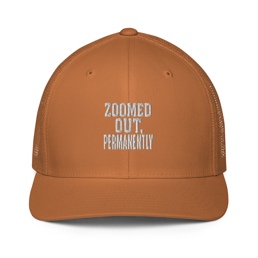 PureSarcasm sarcastic hat - trucker caramel, front view