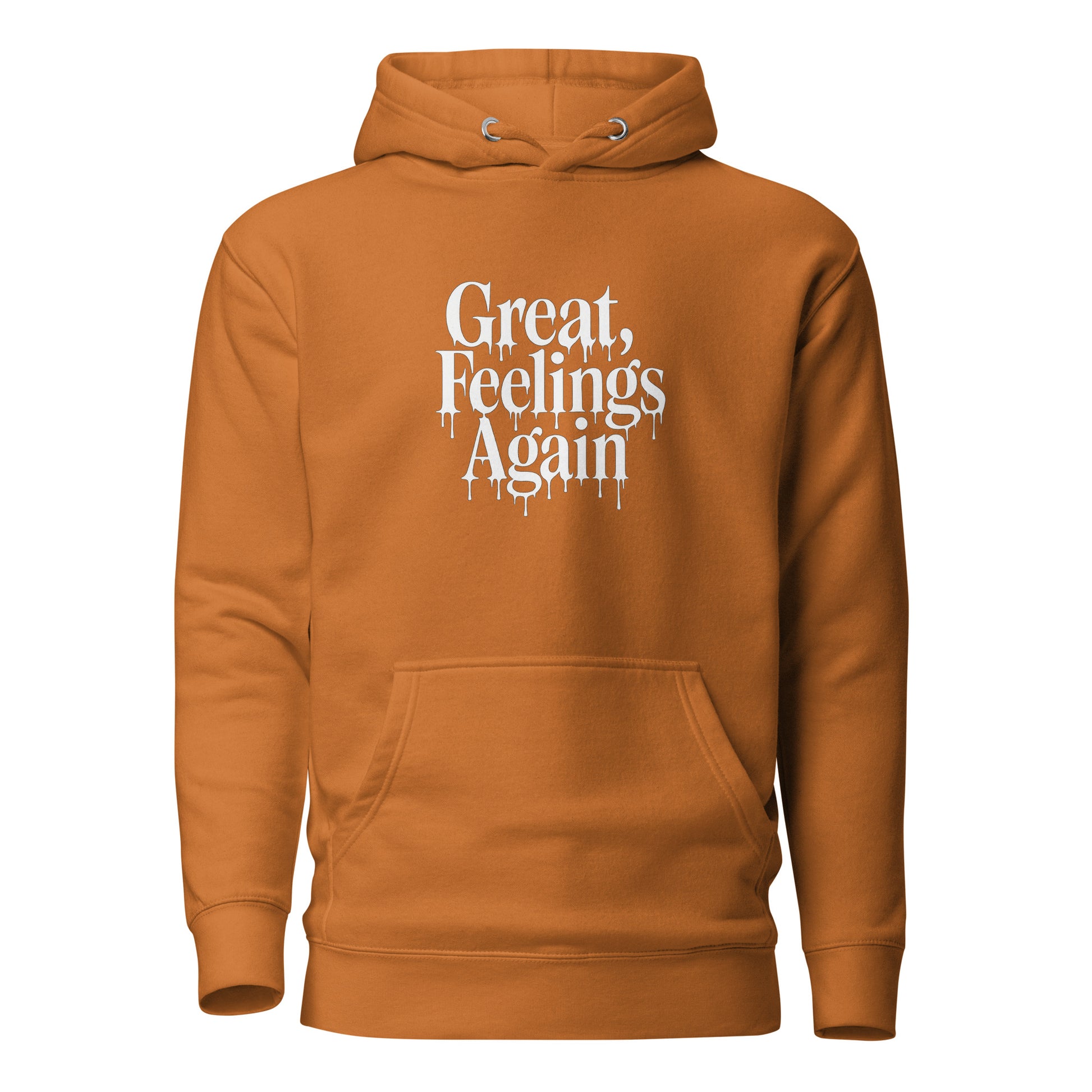 Great, Feelings Again - Sarcastic Hoodie | PureSarcasm in Pullover Hoodie Adobe - Front View | Sarcastic Hoodie | PureSarcasm