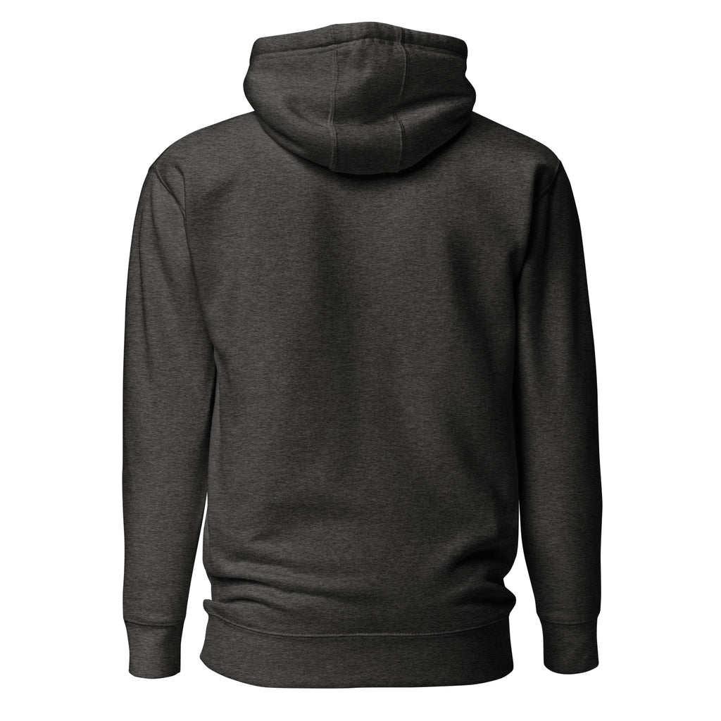 Great, Feelings Again - Sarcastic Hoodie | PureSarcasm in Hoodie Charcoal Heather - Back View | Sarcastic Hoodie | PureSarcasm