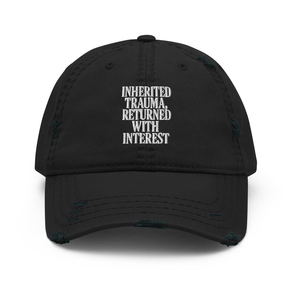PureSarcasm sarcastic hat - dad black, front view