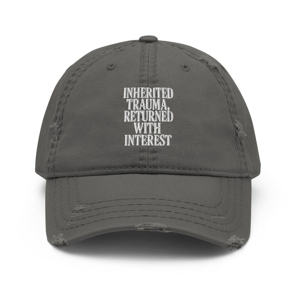 PureSarcasm sarcastic hat - charcoal grey, front view