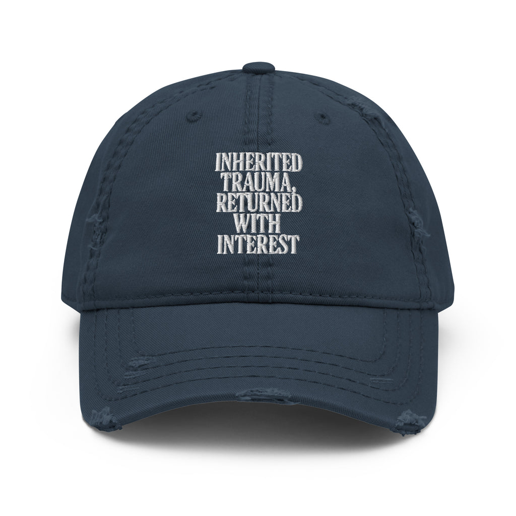 PureSarcasm sarcastic hat - dad navy, front view