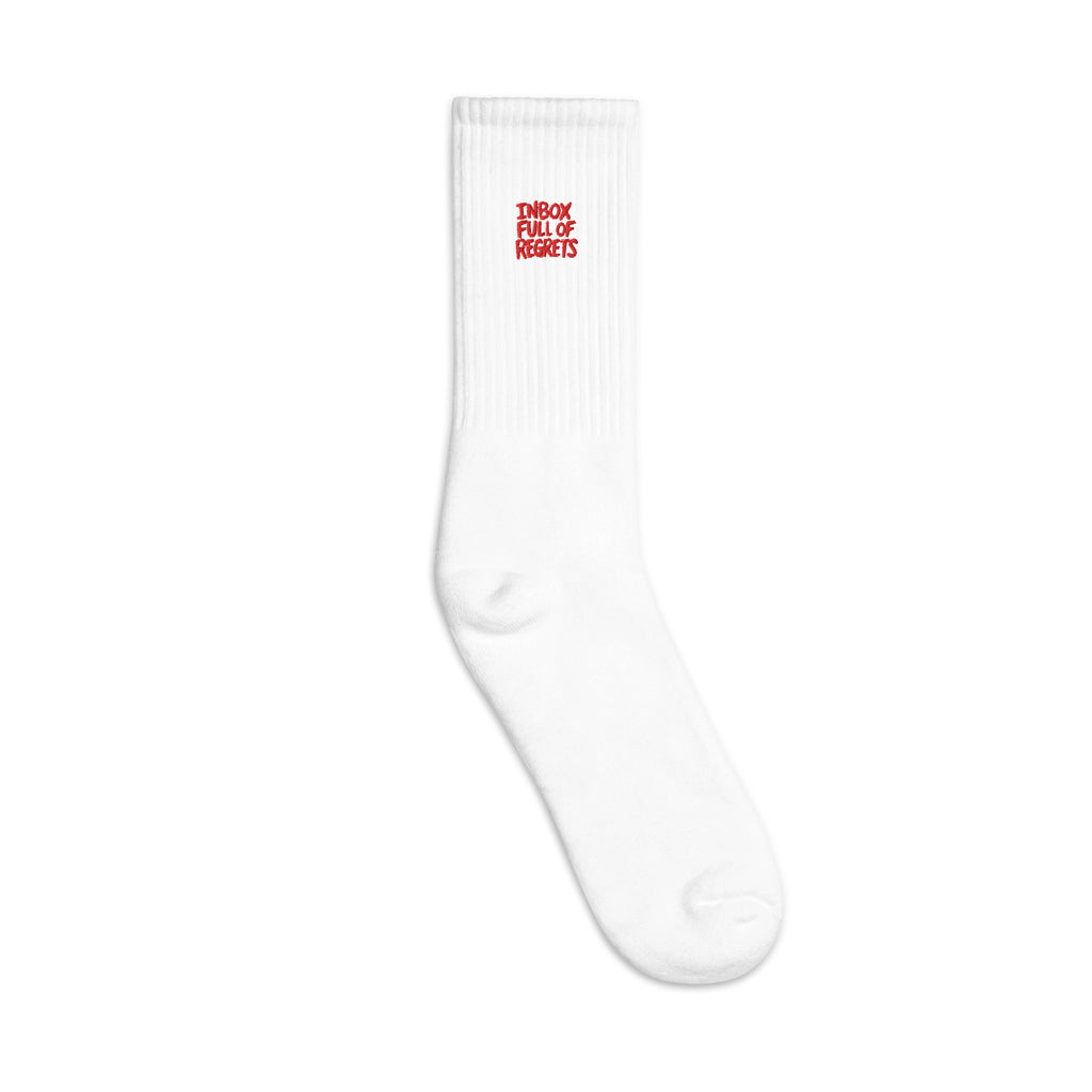 Inbox Full of Regrets sarcastic socks