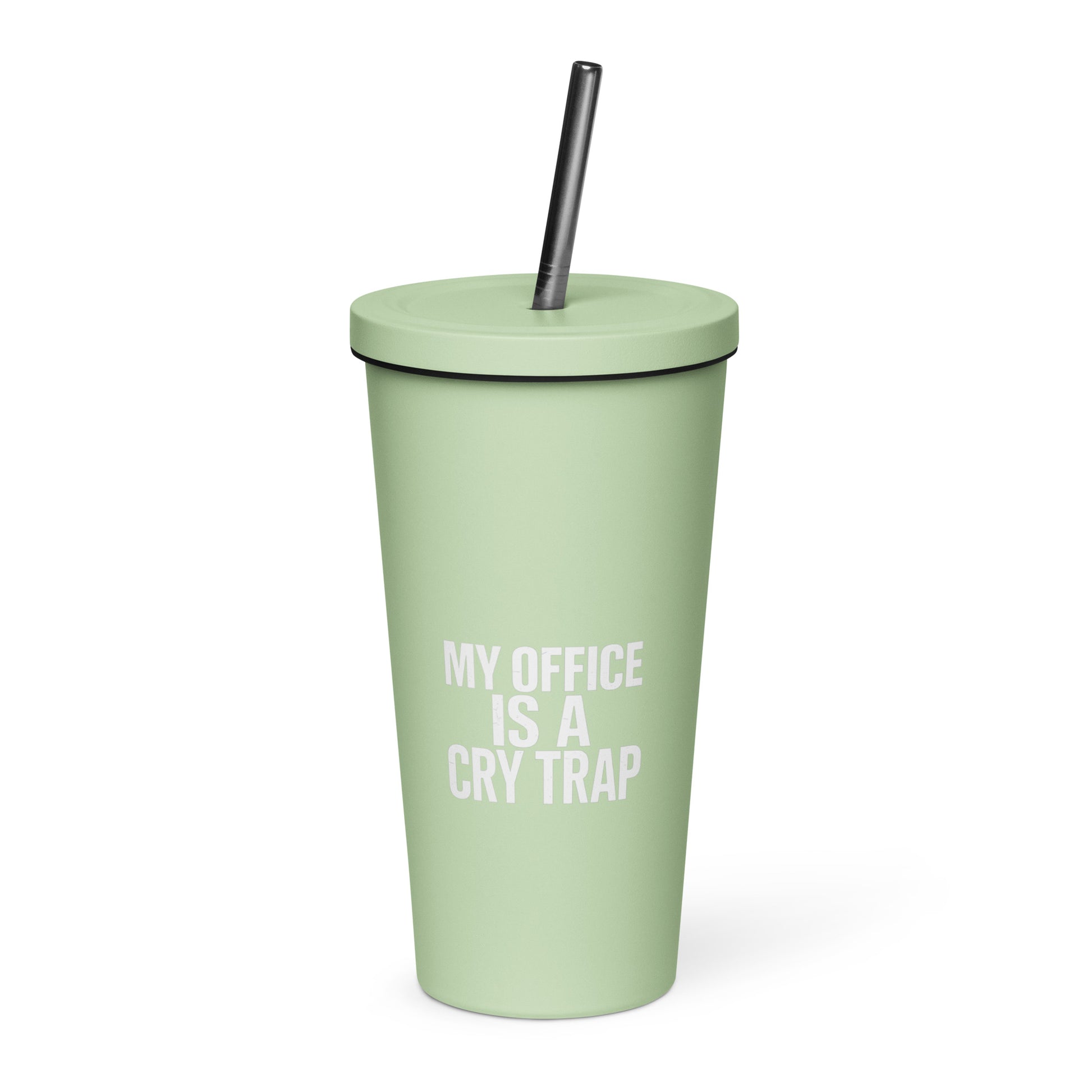 My Office Is a Cry Trap - Sarcastic Tumbler | PureSarcasm in Oz - Front View | Sarcastic Tumbler | PureSarcasm