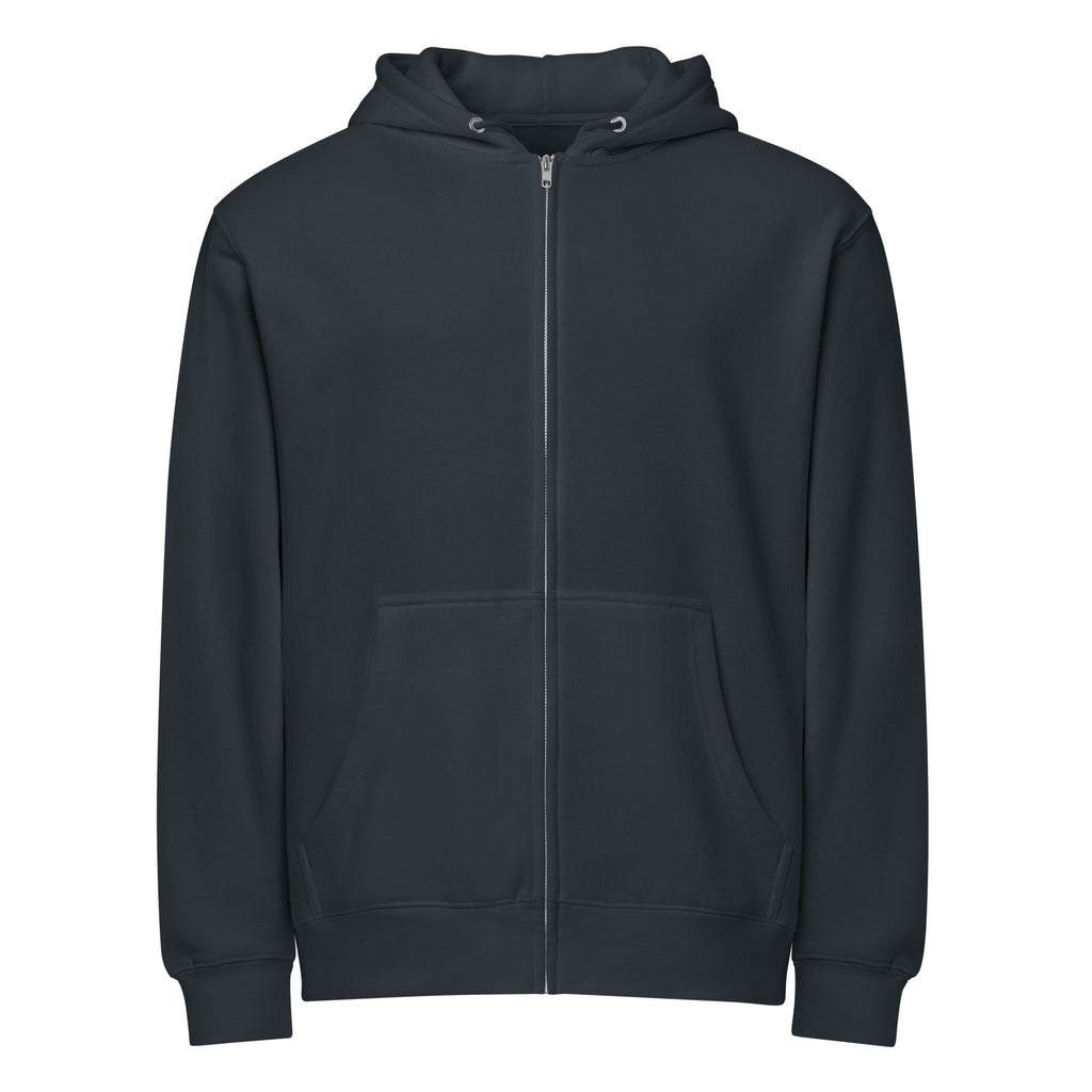 PureSarcasm sarcastic hoodie - zip navy, front view