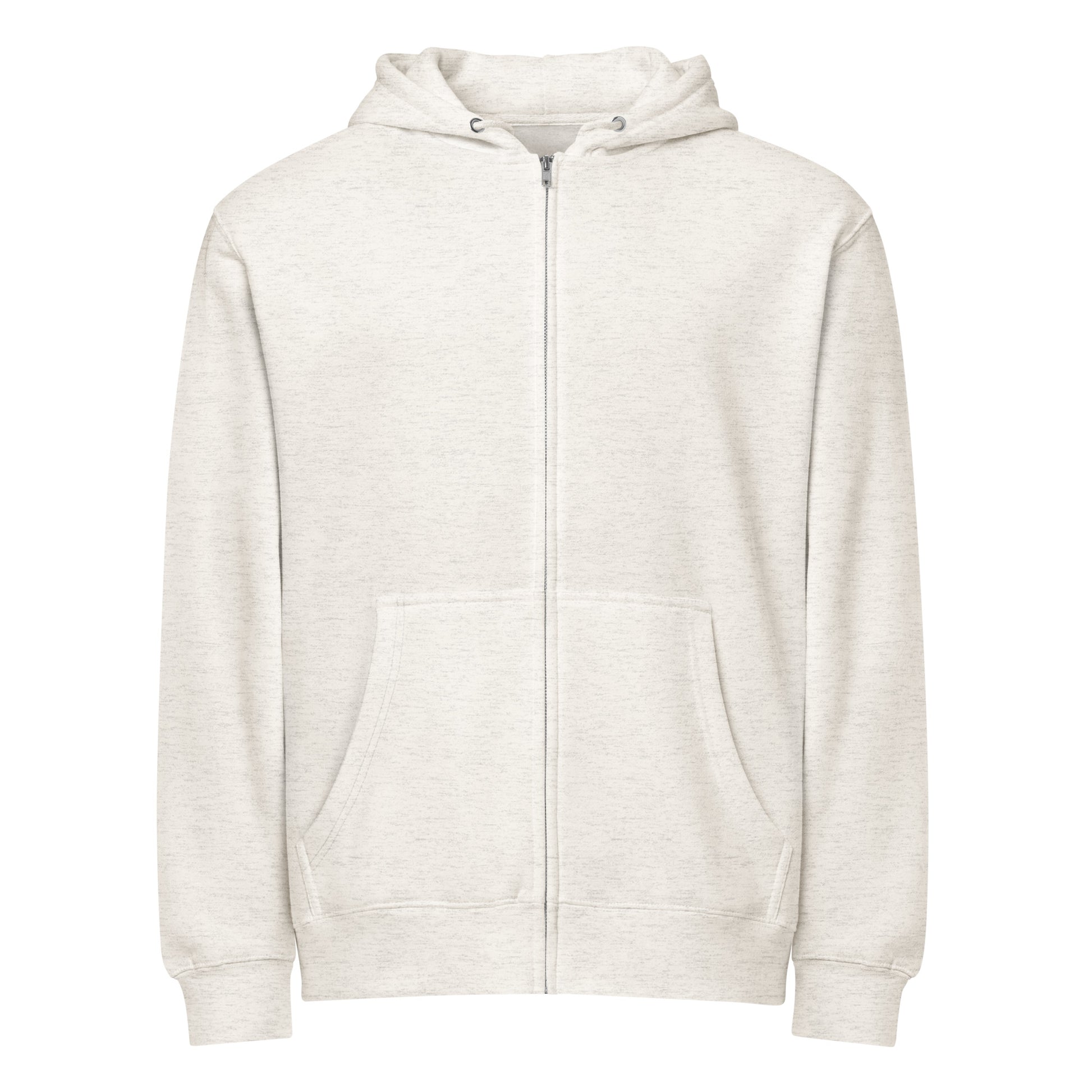 Hard Pass on Everything sarcastic hoodie - oatmeal heather, front view