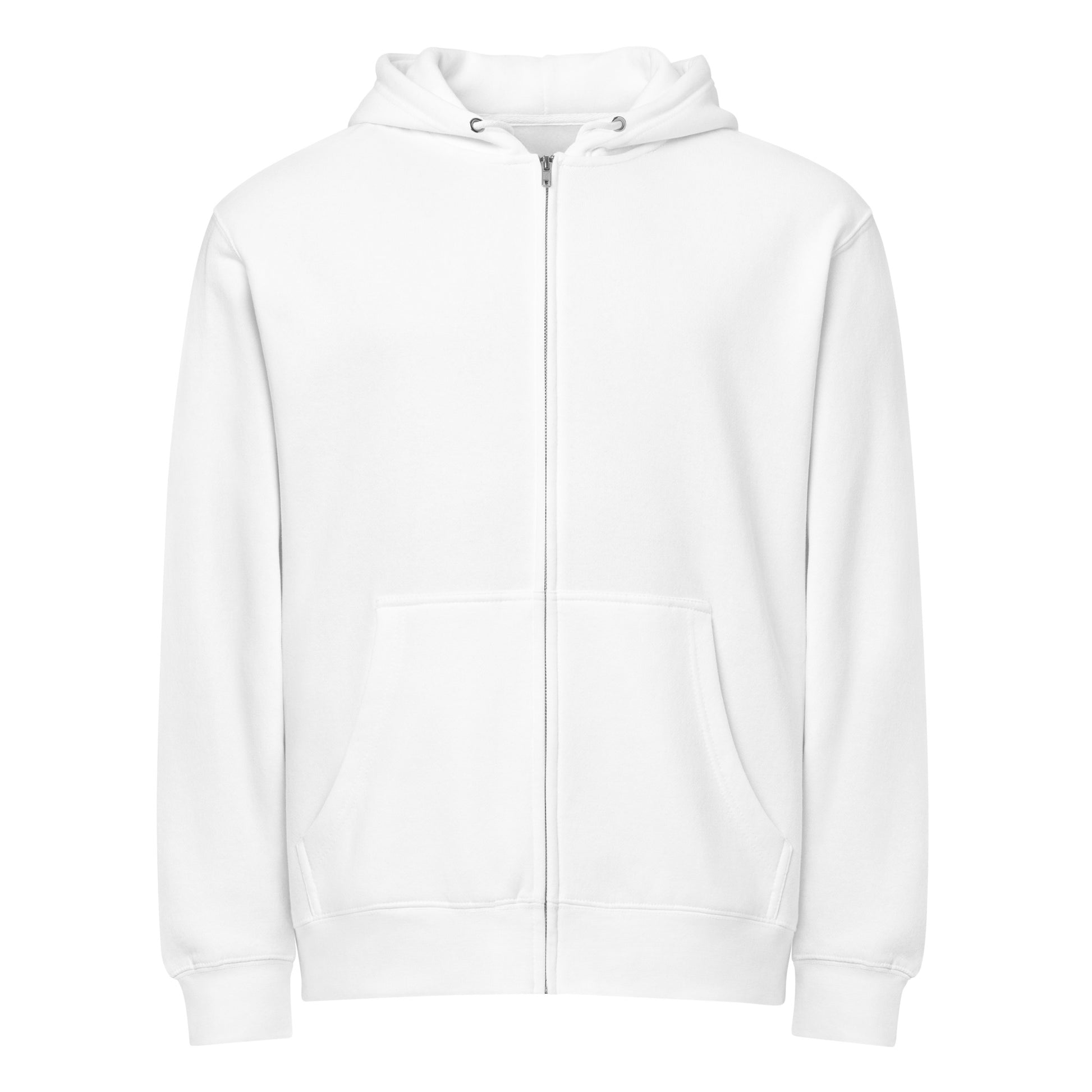 Definitely Mom’s Favorite Mistake - Sarcastic Hoodie | PureSarcasm in Zip Hoodie White - Front View | Sarcastic Hoodie | PureSarcasm