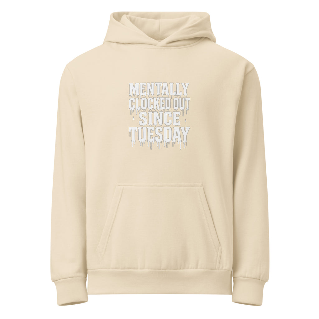 PureSarcasm sarcastic hoodie - urban sandshell, front view