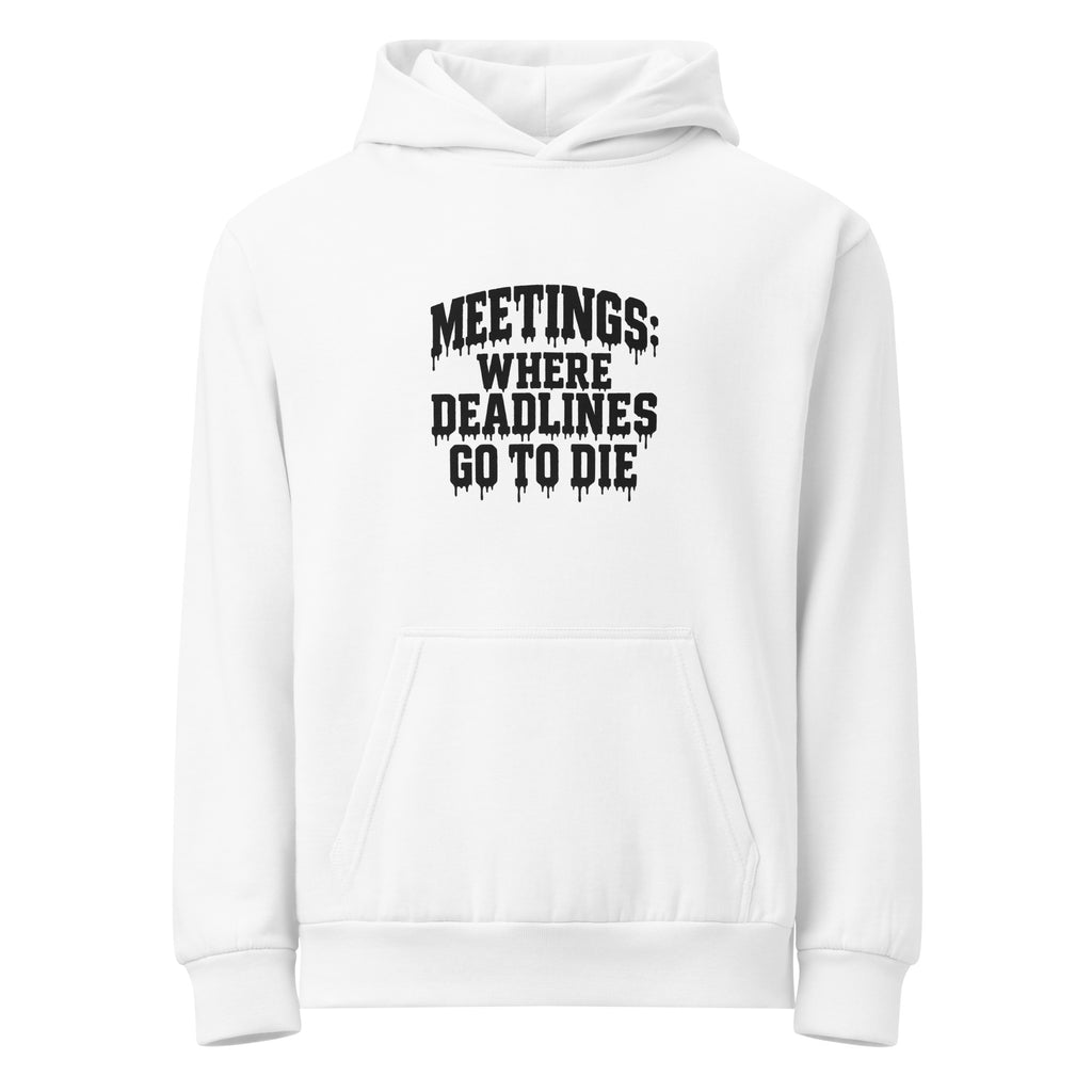 PureSarcasm sarcastic hoodie - urban white, front view