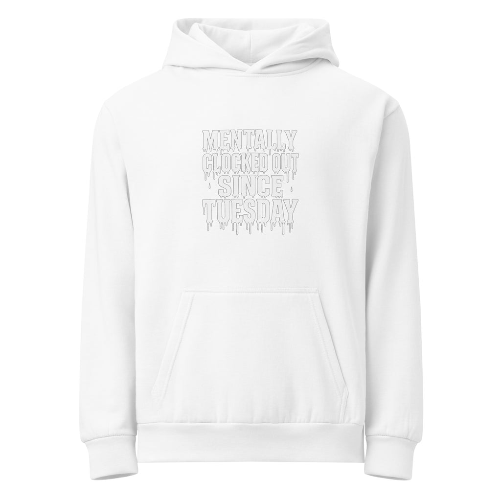 PureSarcasm sarcastic hoodie - urban white, front view