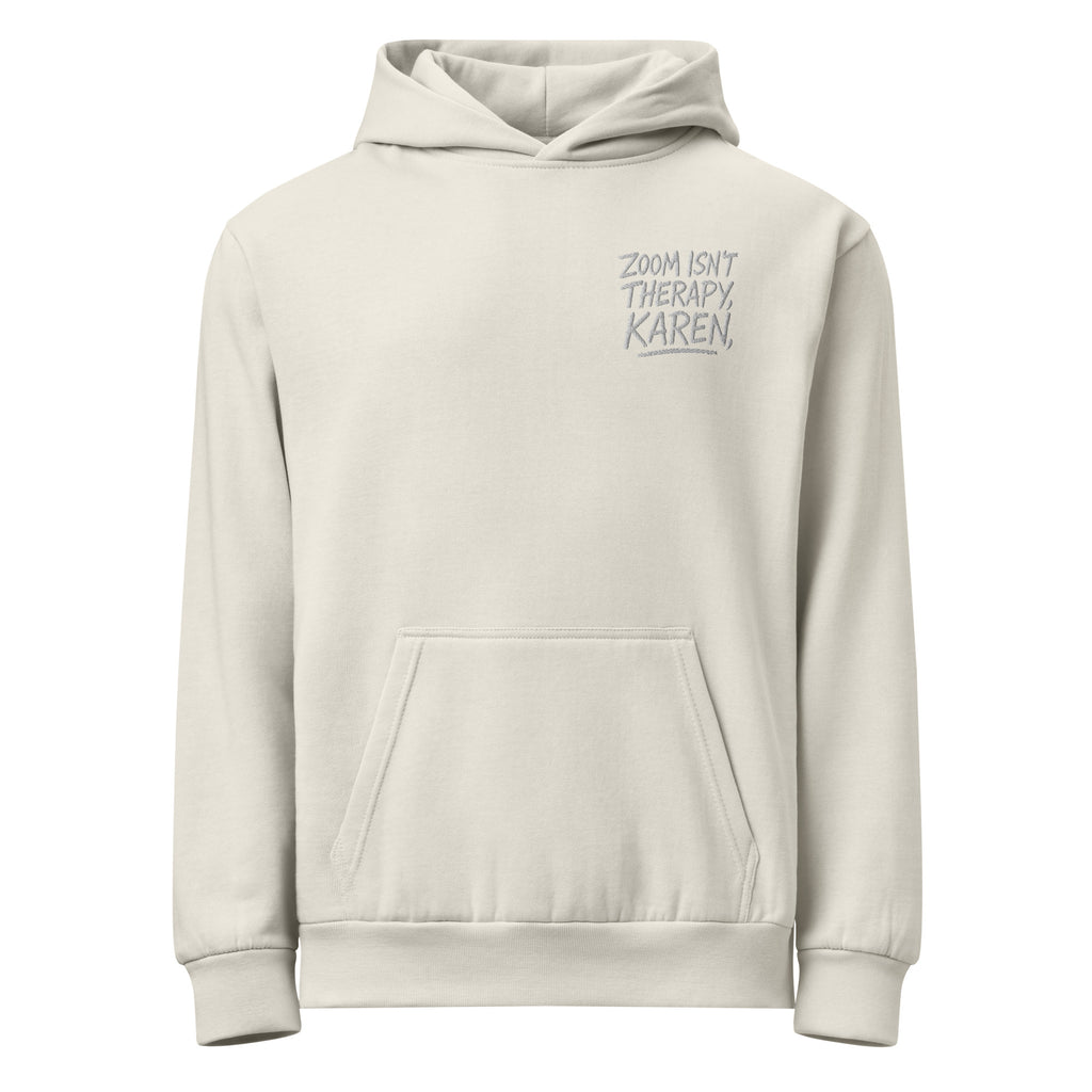 PureSarcasm sarcastic hoodie - pigment lunar rock, front view