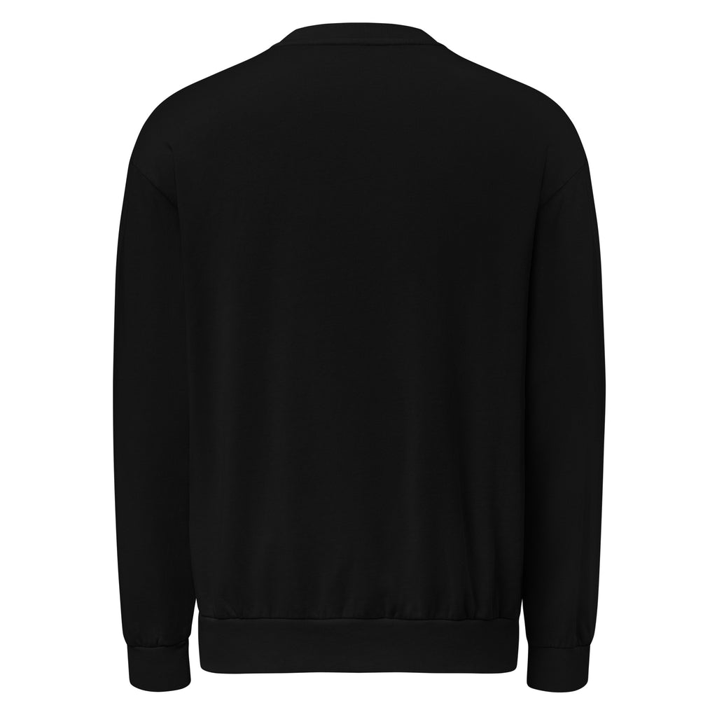 Winning at Life (Technically Alive) sarcastic sweatshirt - black, back view