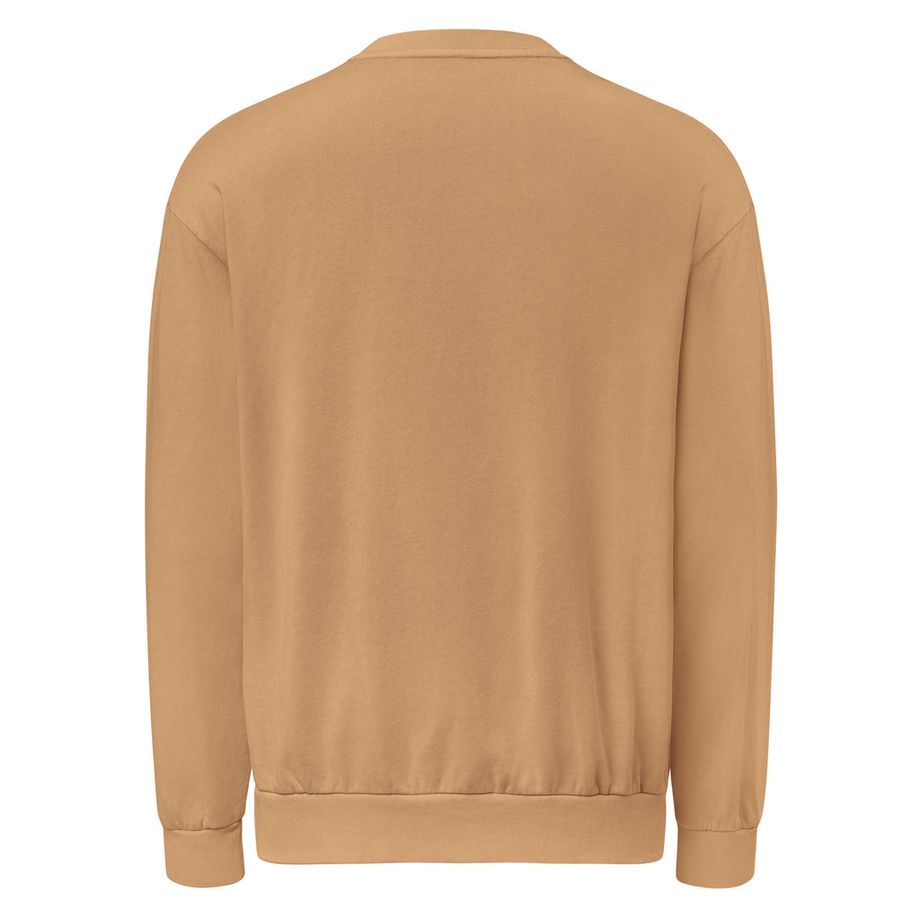Winning at Life (Technically Alive) sarcastic sweatshirt - burro, back view
