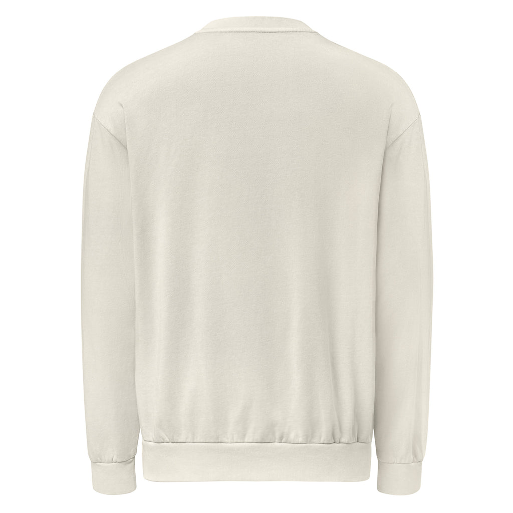 Winning at Life (Technically Alive) sarcastic sweatshirt - lunar rock, back view