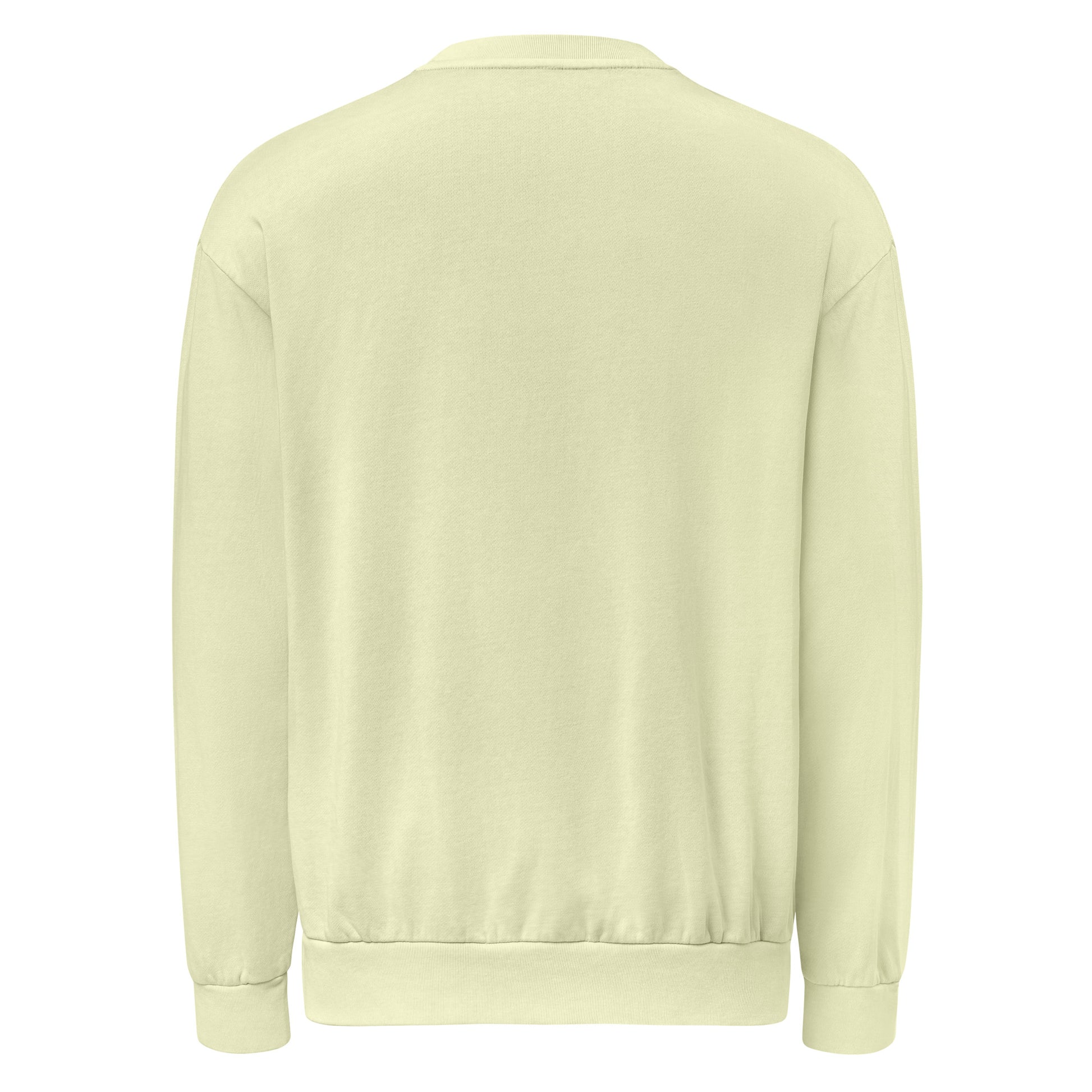 Winning at Life (Technically Alive) sarcastic sweatshirt - pistachio, back view