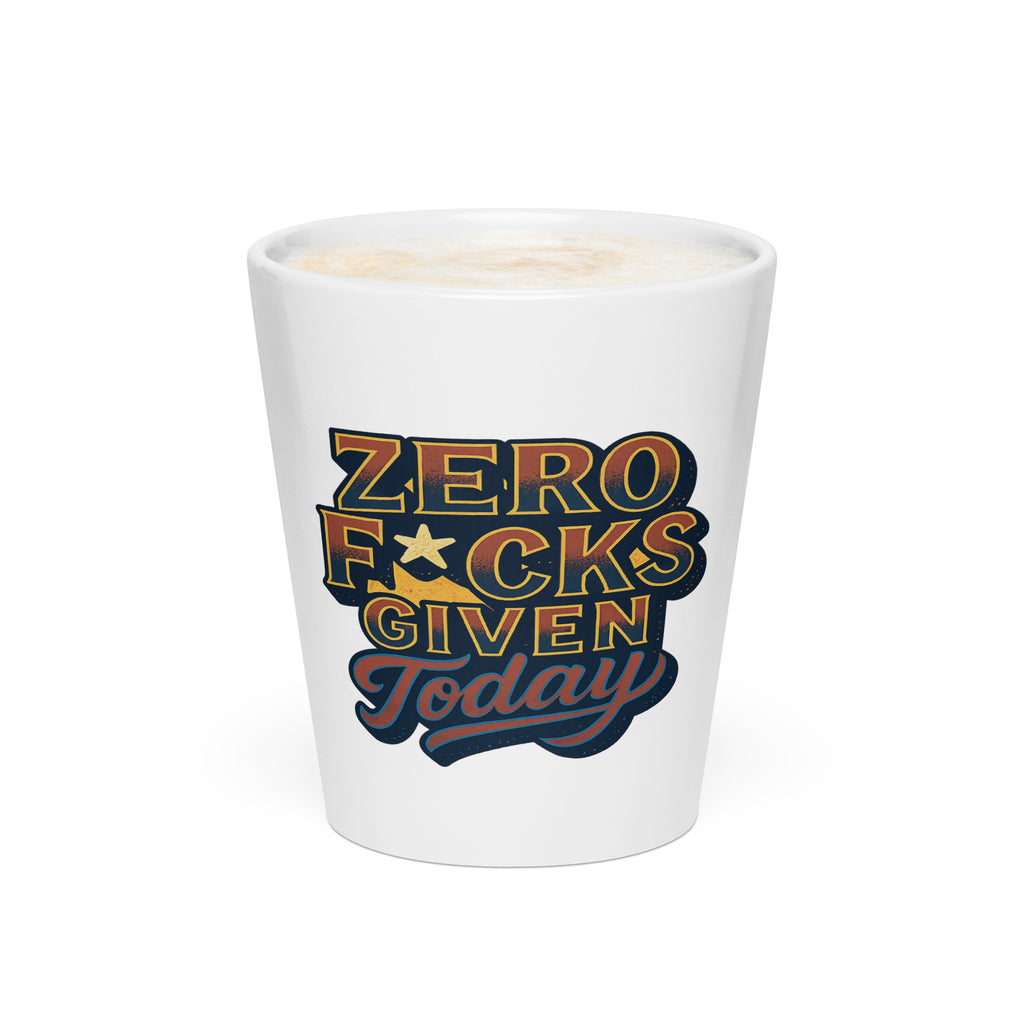 Zero F*cks Given Today - Sarcastic Mug | PureSarcasm in Oz - Front View | Sarcastic Mugs | PureSarcasm