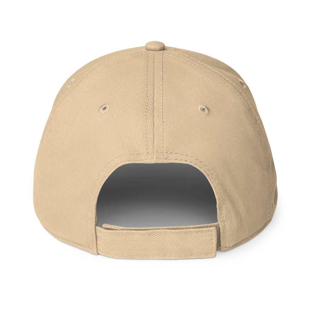 PureSarcasm sarcastic hat - baseball khaki, back view